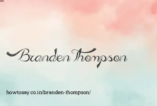 Branden Thompson