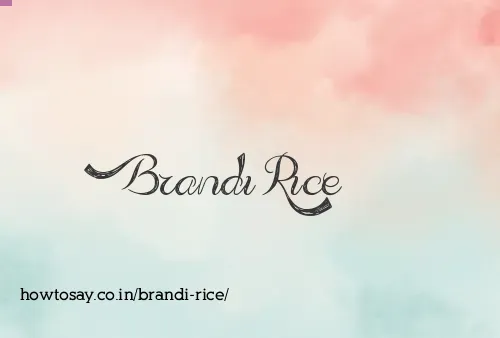 Brandi Rice