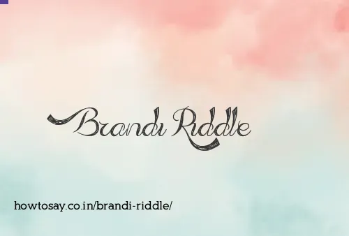 Brandi Riddle