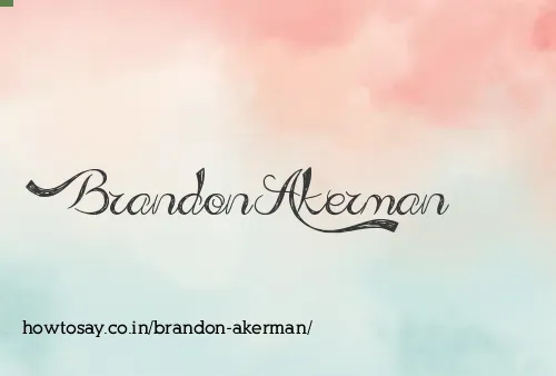 Brandon Akerman