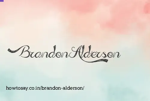 Brandon Alderson