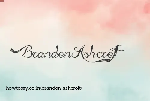 Brandon Ashcroft