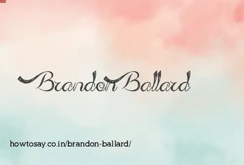 Brandon Ballard