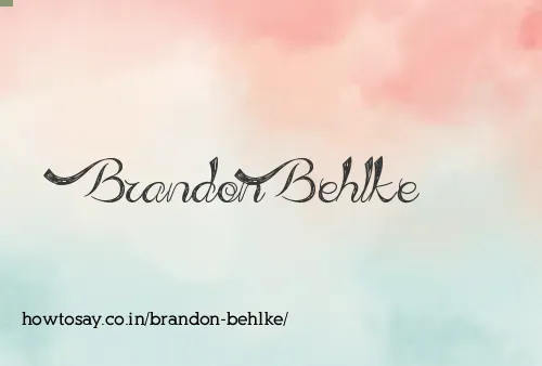 Brandon Behlke