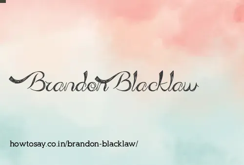 Brandon Blacklaw
