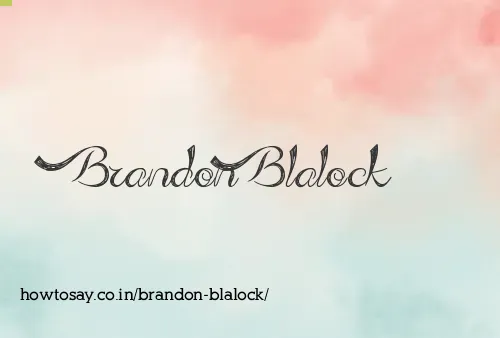 Brandon Blalock
