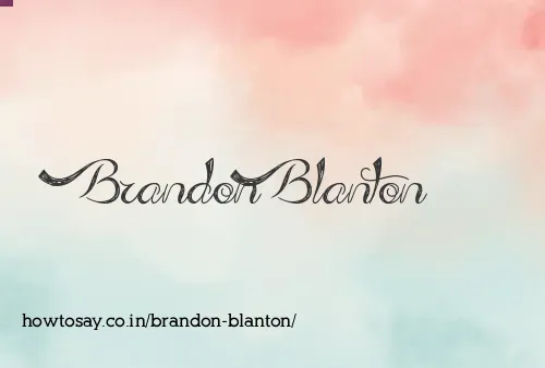 Brandon Blanton
