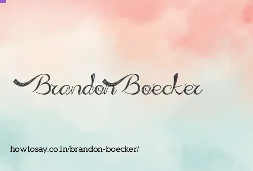 Brandon Boecker