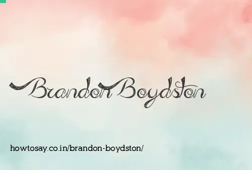 Brandon Boydston