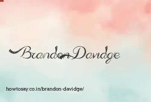 Brandon Davidge