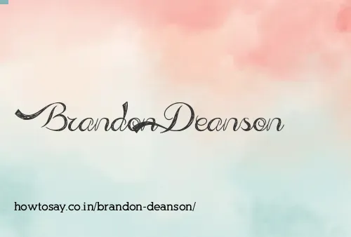 Brandon Deanson