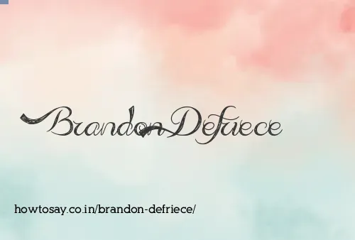 Brandon Defriece