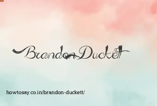 Brandon Duckett