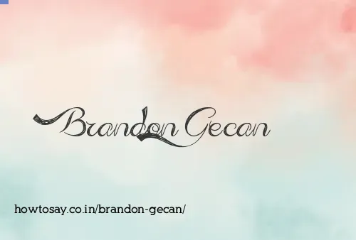 Brandon Gecan