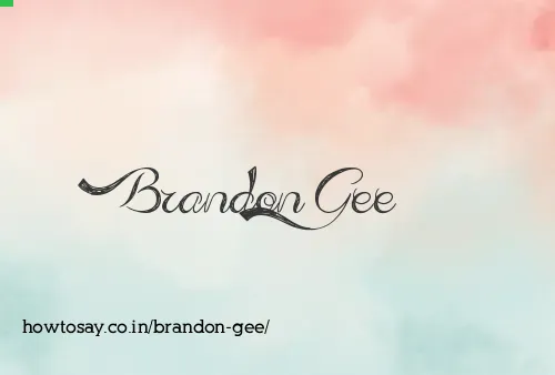 Brandon Gee