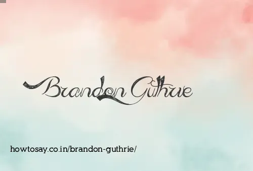 Brandon Guthrie