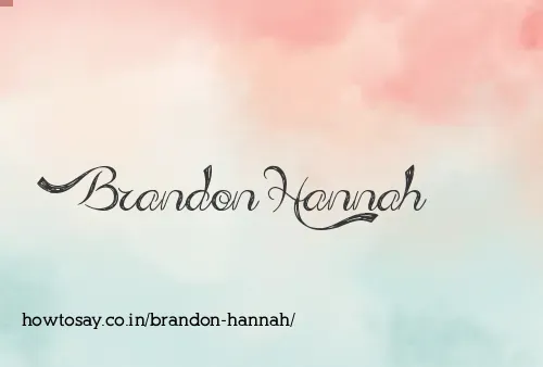 Brandon Hannah