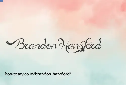 Brandon Hansford