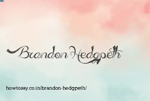 Brandon Hedgpeth