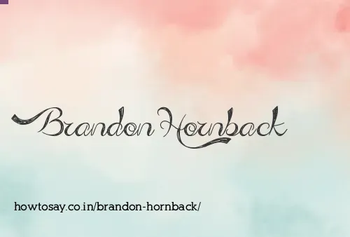 Brandon Hornback