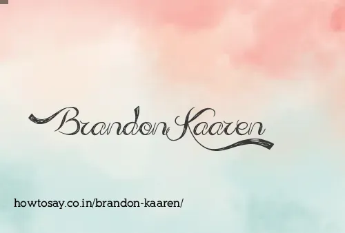 Brandon Kaaren