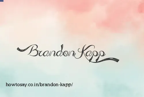 Brandon Kapp