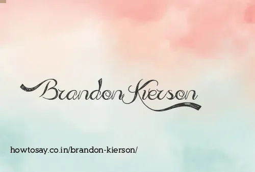 Brandon Kierson