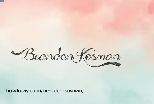 Brandon Kosman