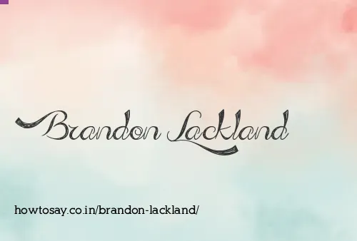 Brandon Lackland