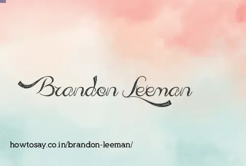 Brandon Leeman