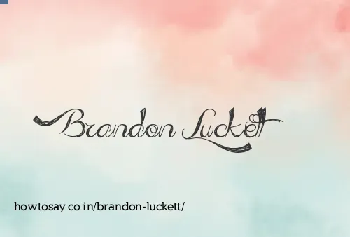 Brandon Luckett