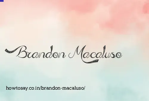 Brandon Macaluso