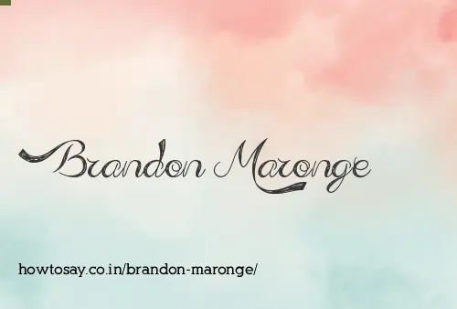 Brandon Maronge
