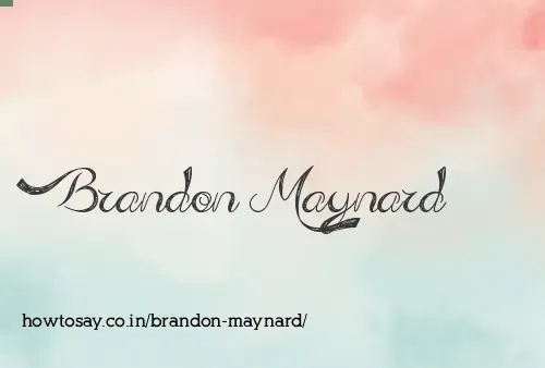 Brandon Maynard