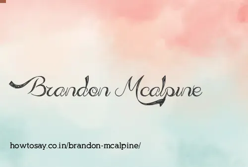 Brandon Mcalpine