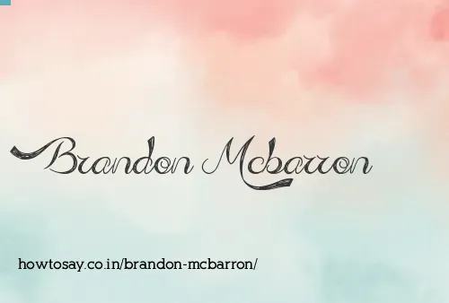 Brandon Mcbarron