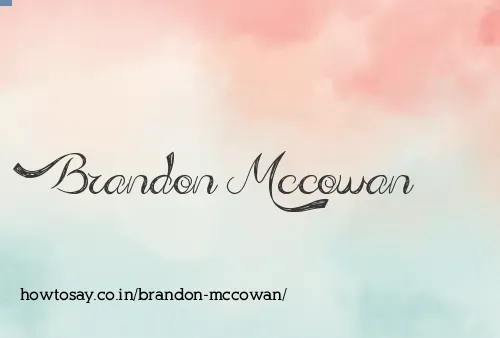 Brandon Mccowan
