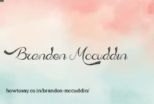 Brandon Mccuddin