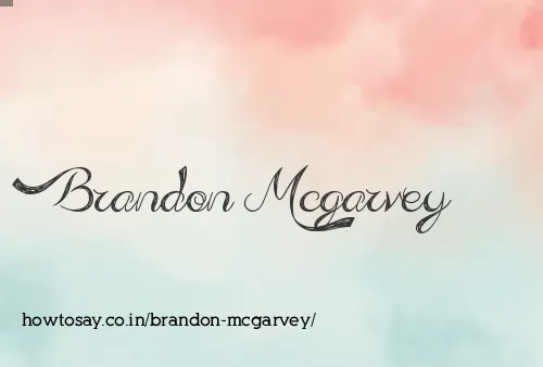 Brandon Mcgarvey