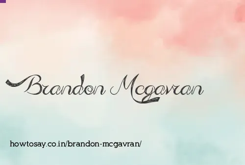 Brandon Mcgavran