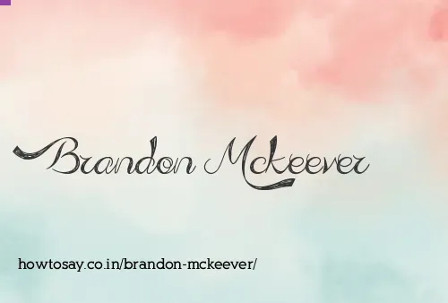 Brandon Mckeever
