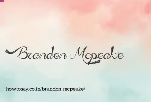 Brandon Mcpeake