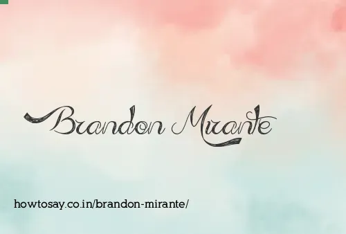 Brandon Mirante