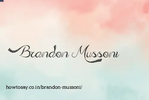 Brandon Mussoni