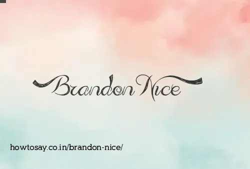 Brandon Nice