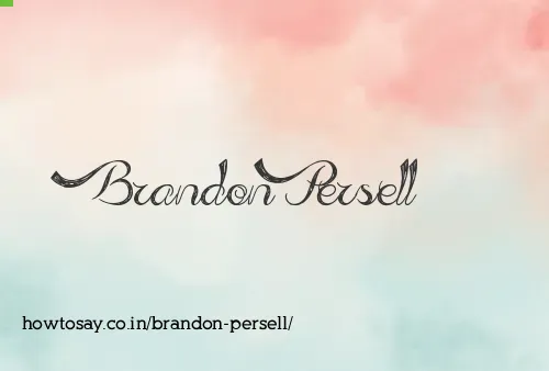 Brandon Persell