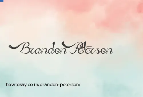 Brandon Peterson