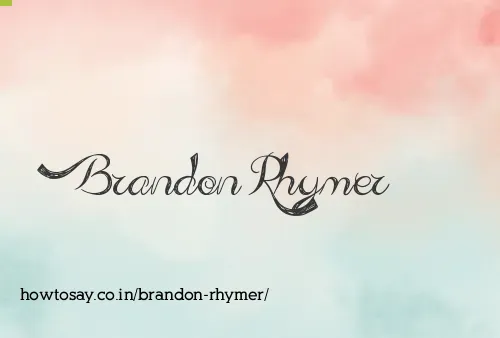 Brandon Rhymer