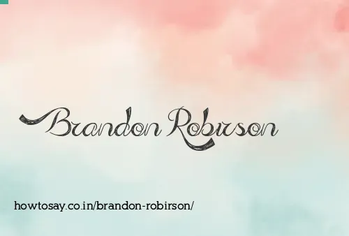 Brandon Robirson