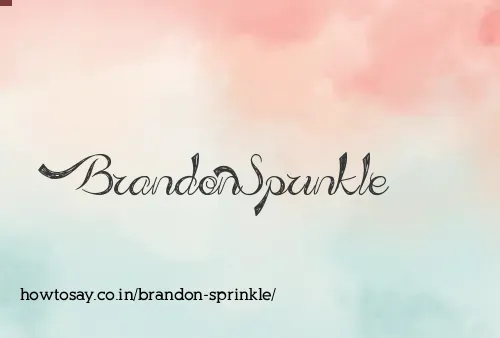 Brandon Sprinkle